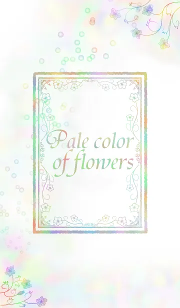 [LINE着せ替え] Pale color of flowersの画像1