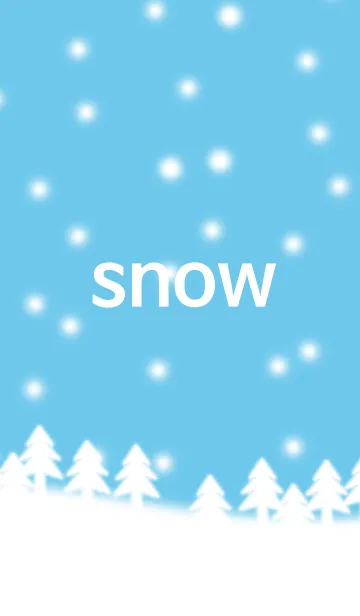 [LINE着せ替え] snow_It's snowing.の画像1