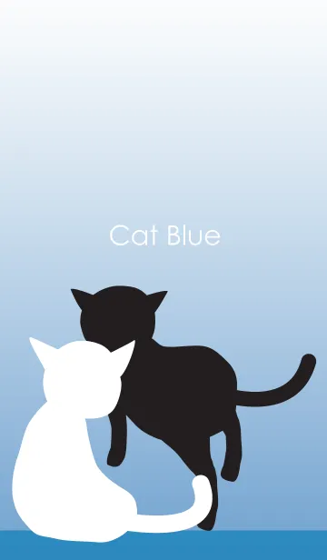 [LINE着せ替え] Cat Blueの画像1