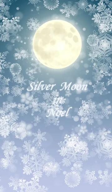 [LINE着せ替え] 聖夜の月 Silver Moon in noelの画像1