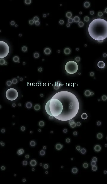 [LINE着せ替え] Bubble in the nightの画像1