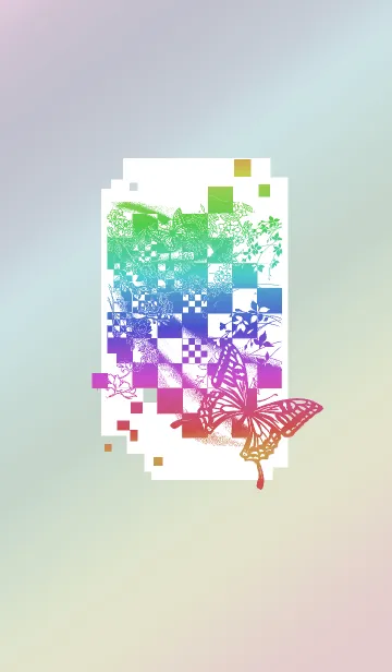 [LINE着せ替え] 和柄 蝶の画像1