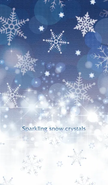 [LINE着せ替え] Sparkling snow crystalsの画像1