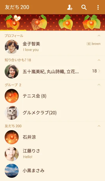 [LINE着せ替え] ホオズキの画像2