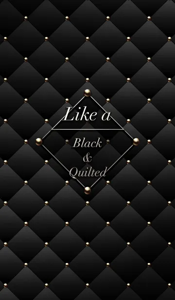 [LINE着せ替え] Like a - Black ＆ Quiltedの画像1