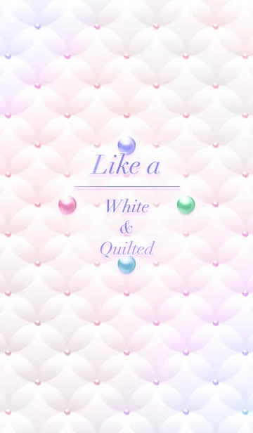 [LINE着せ替え] Like a - White ＆ Quiltedの画像1