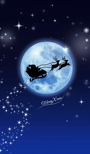 [LINE着せ替え] MerryX'mas～月夜に浮かぶ影～の画像1