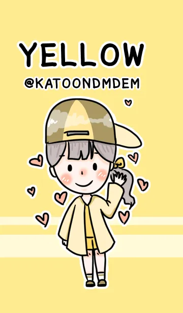 [LINE着せ替え] katoondmdem - Yellowの画像1