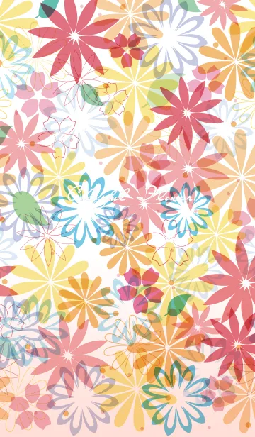 [LINE着せ替え] -COLORFUL FLOWER-の画像1