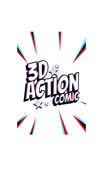 [LINE着せ替え] 3D ACTION COMICの画像1