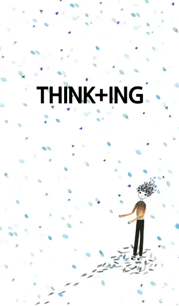 [LINE着せ替え] THINK+ING_04_snowの画像1