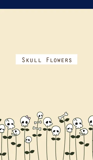 [LINE着せ替え] Skull Flowersの画像1