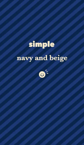 [LINE着せ替え] simple navy and beigeの画像1
