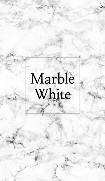 [LINE着せ替え] Marble White Simpleの画像1