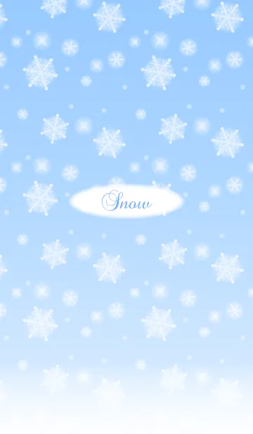 [LINE着せ替え] Snow-baby blueの画像1