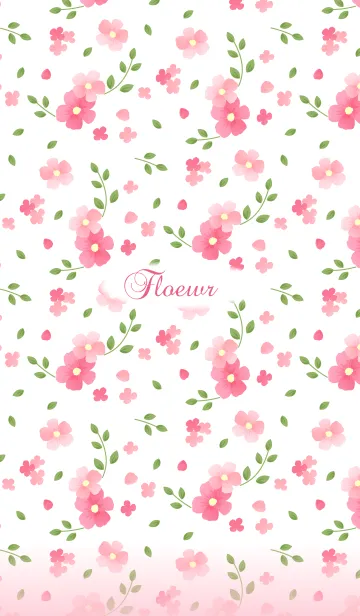 [LINE着せ替え] flower-pink-の画像1