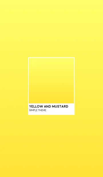 [LINE着せ替え] Yellow and Mustardの画像1