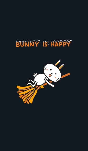 [LINE着せ替え] Bunny is Happy : Halloween Partyの画像1