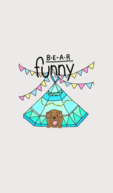 [LINE着せ替え] Funny Bearの画像1