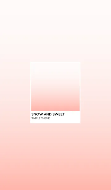 [LINE着せ替え] Snow and Sweetの画像1