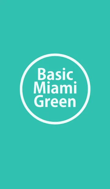 [LINE着せ替え] Basic Miami Greenの画像1