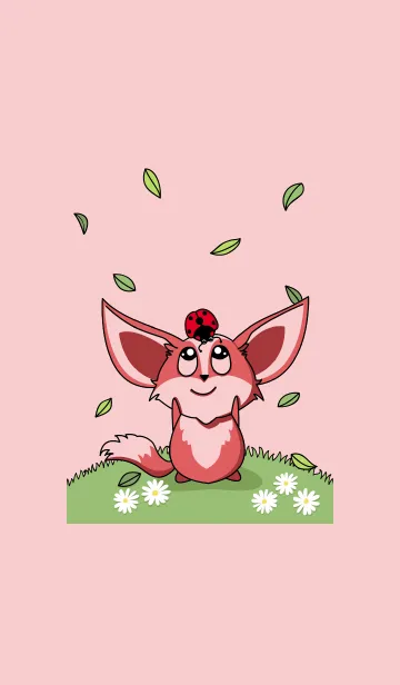 [LINE着せ替え] ピンク狼の画像1