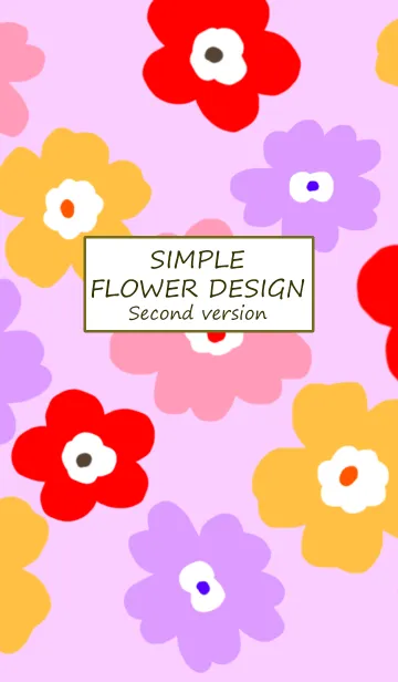 [LINE着せ替え] SIMPLE FLOWER DESIGN 2の画像1