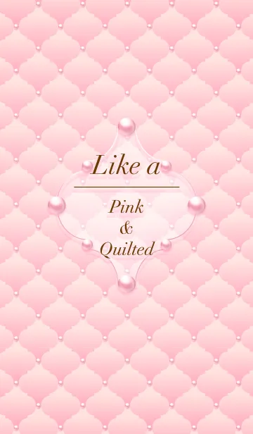 [LINE着せ替え] Like a - Pink ＆ Quiltedの画像1