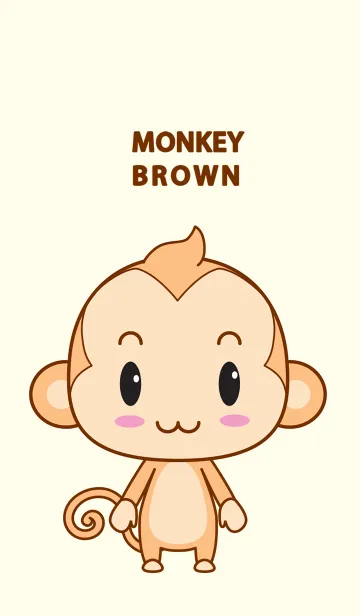 [LINE着せ替え] monkey brownの画像1