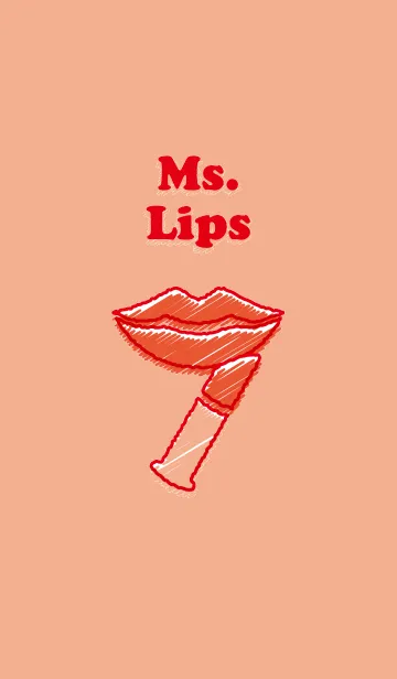 [LINE着せ替え] Ms. Lipsの画像1