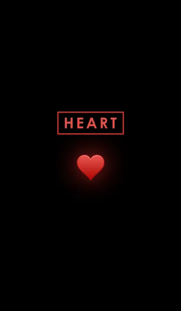 [LINE着せ替え] Heart in Blackの画像1