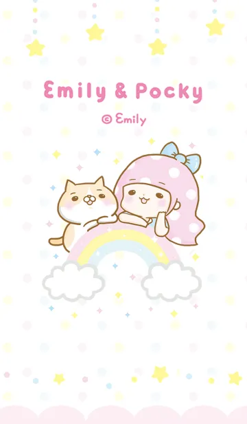 [LINE着せ替え] Cat lover's diary-Emily＆Pockyの画像1