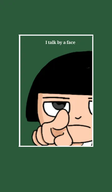 [LINE着せ替え] でか！顔でもの言う着せ替えの画像1