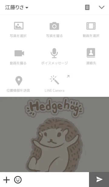 [LINE着せ替え] Hedgehog Themeの画像4
