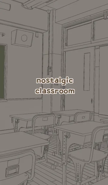 [LINE着せ替え] nostalgic classroom.の画像1