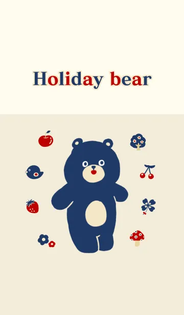 [LINE着せ替え] Holiday bearの画像1