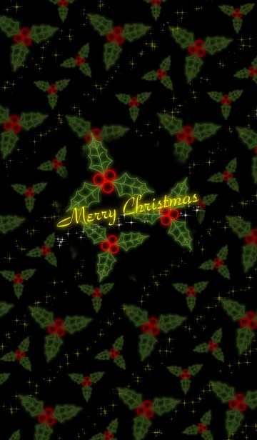 [LINE着せ替え] Christmas Hollyの画像1