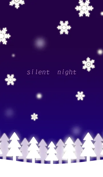 [LINE着せ替え] 静かな夜ー雪ーの画像1