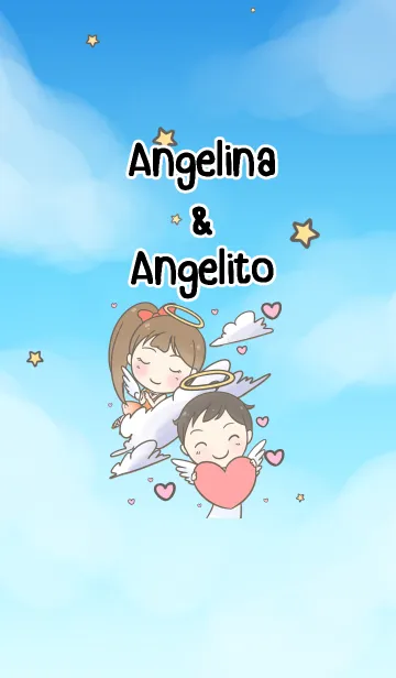 [LINE着せ替え] Angelina ＆ Angelitoの画像1