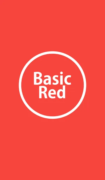 [LINE着せ替え] Basic Red.の画像1