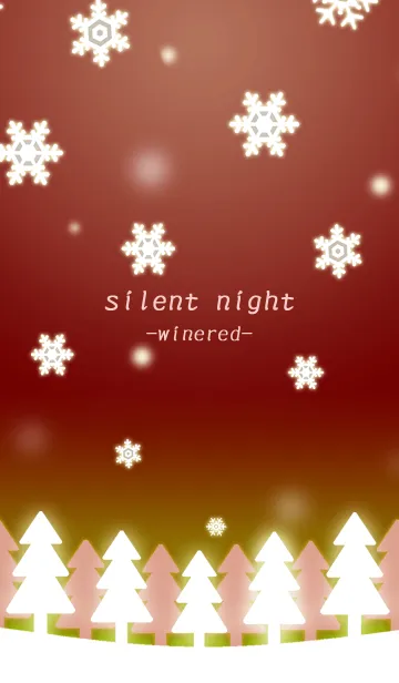 [LINE着せ替え] 静かな冬空-winered-の画像1