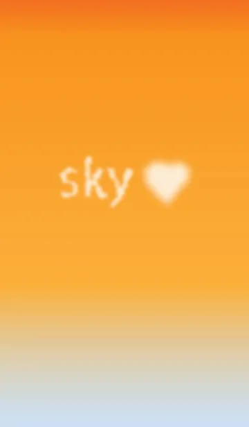 [LINE着せ替え] Lovely Sky(夕焼けver)の画像1