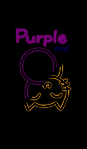 [LINE着せ替え] 紫と・・・の画像1
