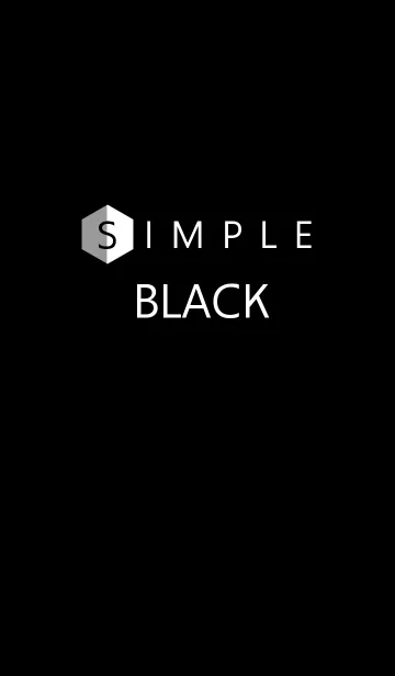 In the simple blackのLINE着せ替え