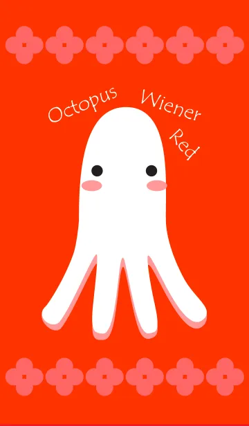 [LINE着せ替え] Octopus Wiener Redの画像1