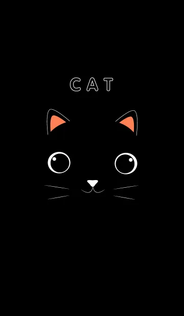 [LINE着せ替え] simple black catの画像1