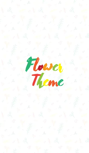 [LINE着せ替え] Colorful Flower Themeの画像1