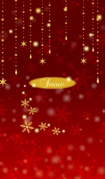 [LINE着せ替え] Snow-Redの画像1