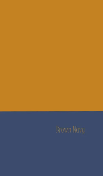 [LINE着せ替え] ブラウン×ネイビーの画像1