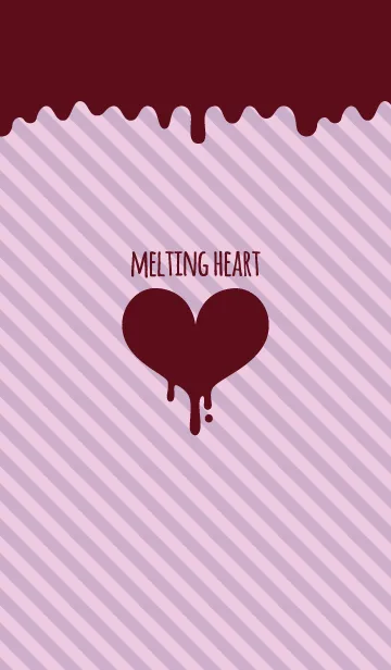[LINE着せ替え] 溶けるハートの画像1